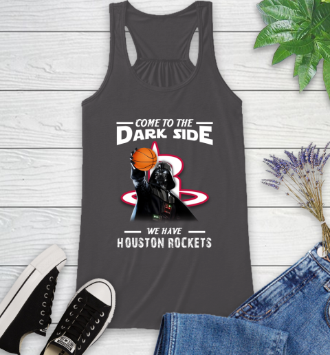 NBA Come To The Dark Side We Have Houston Rockets Star Wars Darth Vader Basketball Racerback Tank 11