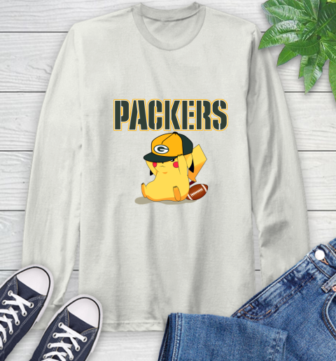 NFL Pikachu Football Sports Green Bay Packers Long Sleeve T-Shirt 12