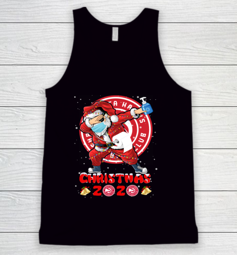 Atlanta Hawks Funny Santa Claus Dabbing Christmas 2020 NBA Tank Top