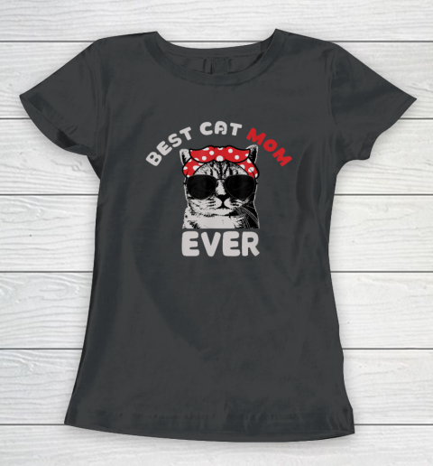 Funny Cat Best Cat Mom Ever Meow With My Cat Women's T-Shirt