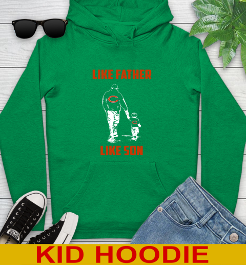 Chicago Bears NFL Football Like Father Like Son Sports Youth Hoodie 8