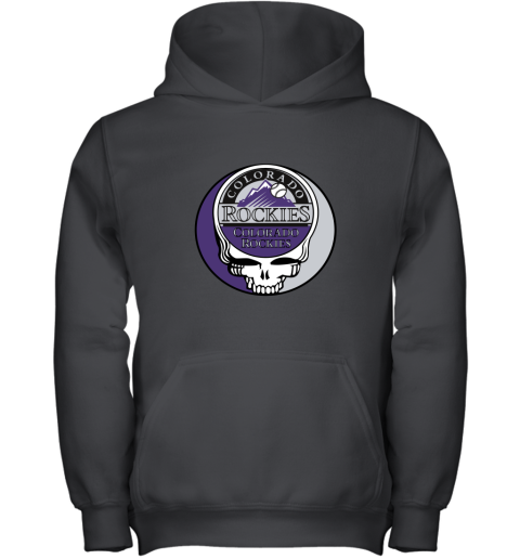 Colorado Rockies The Grateful Dead Baseball MLB Mashup Youth Hoodie