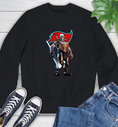 NFL Thanos Gauntlet Avengers Endgame Football Tampa Bay Buccaneers Sweatshirt 2