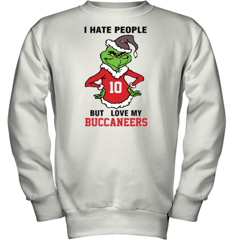 I Hate People But I Love My Buccaneers Tampa Bay Buccaneers NFL Teams Youth Sweatshirt
