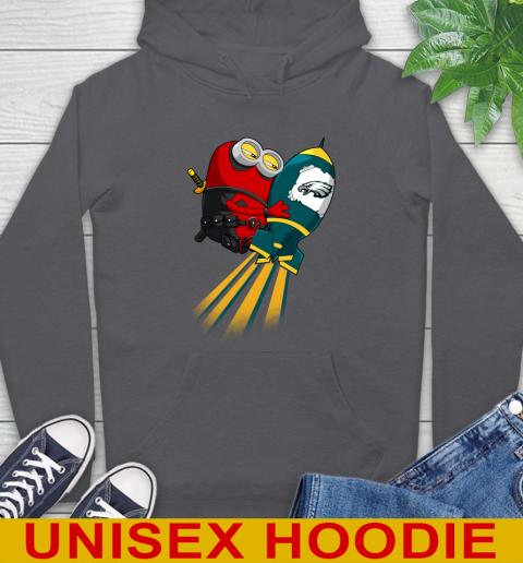 NFL Football Philadelphia Eagles Deadpool Minion Marvel Shirt Hoodie 7