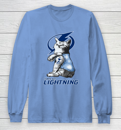 NHL My Cat Loves Tampa Bay Lightning Hockey Long Sleeve T-Shirt 8