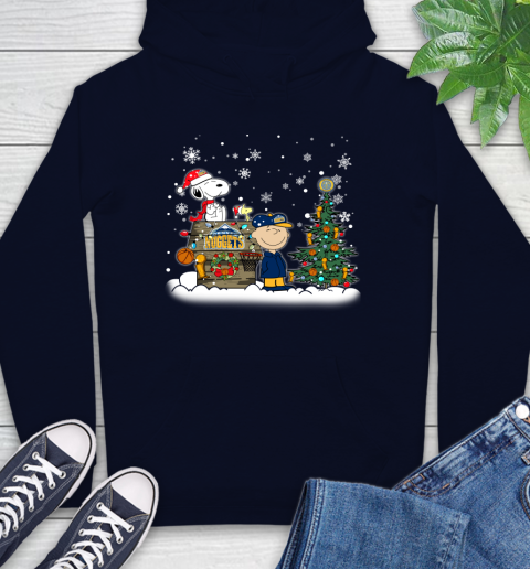 Denver Nuggets NBA Basketball Christmas The Peanuts Movie Snoopy Championship Hoodie 3