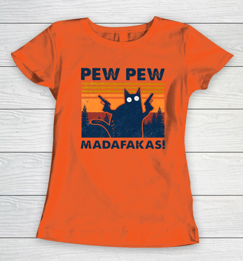 Cat Pew Pew Madafakas Vintage Women's T-Shirt 2