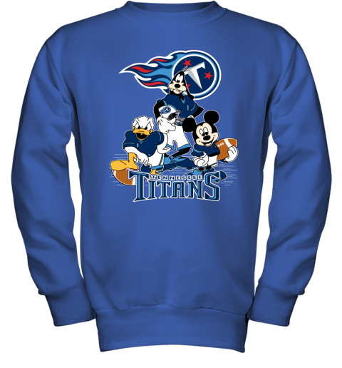 NFL Tennessee Titans Mickey Mouse Donald Duck Goofy Football T Shirt 6sXPT5HJxk4 youth sweatshirt 47 95 151514 front royal