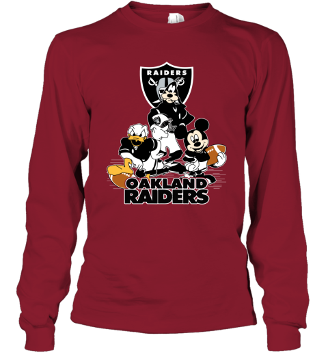 NFL Oakland Raiders Mickey Mouse Donald Duck Goofy Football T Shirt -  Rookbrand