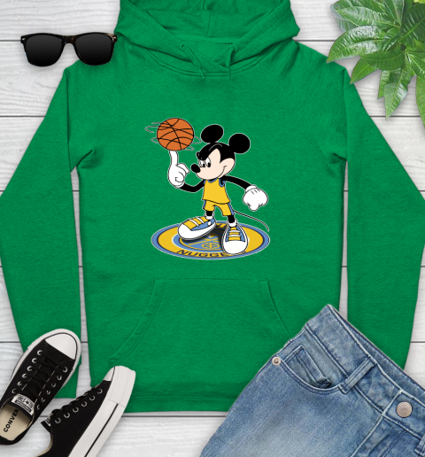 NBA Basketball Denver Nuggets Cheerful Mickey Disney Shirt Youth Hoodie 7