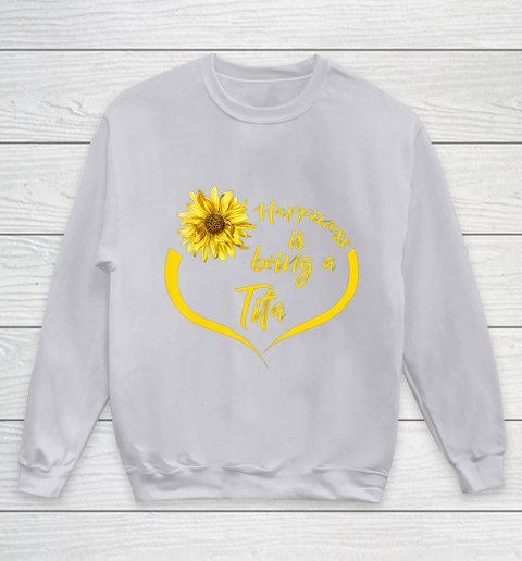 Womens Tita Gift Happiness Is Being A Tita Youth Sweatshirt 3