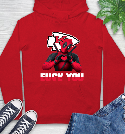 NHL Kansas City Chiefs Deadpool Love You Fuck You Football Sports Hoodie 10
