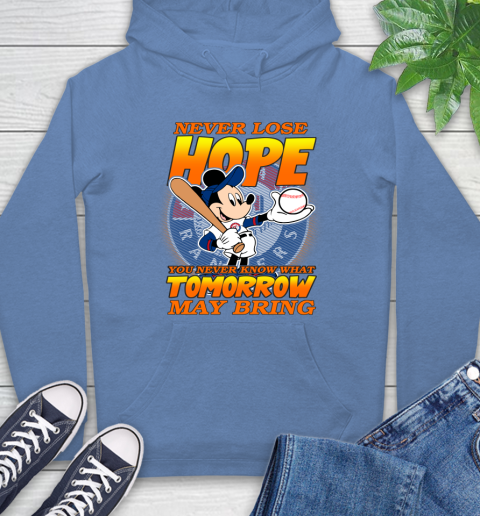 Texas Rangers MLB Baseball Mickey Disney Never Lose Hope Hoodie 11