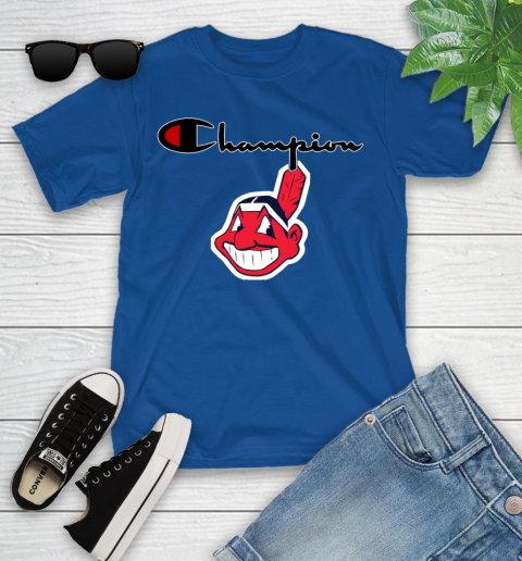 MLB Baseball Cleveland Indians Champion Shirt Youth T-Shirt 6