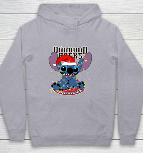 Arizona Diamondbacks MLB noel stitch Baseball Christmas Youth Hoodie 4