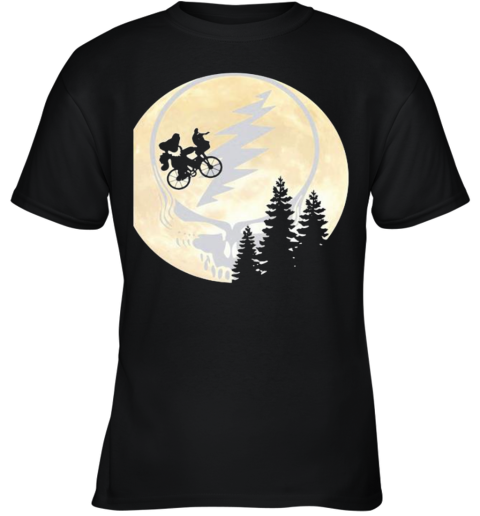 Bear Cycling The Moonblood Grateful Dead Youth T-Shirt