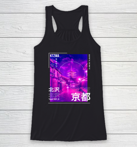 Japanese Streetwear Retro Vibes Aesthetic Tokyo Cyberpunk Racerback Tank