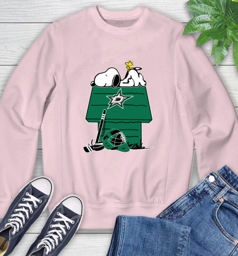 Dallas Stars NHL Hockey Snoopy Woodstock The Peanuts Movie Sweatshirt 9