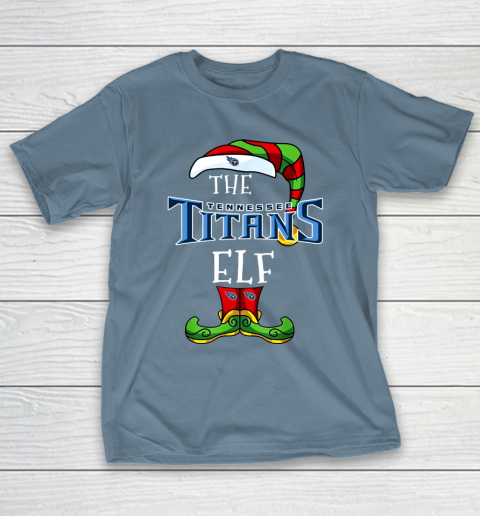 Tennessee Titans Christmas ELF Funny NFL T-Shirt 6