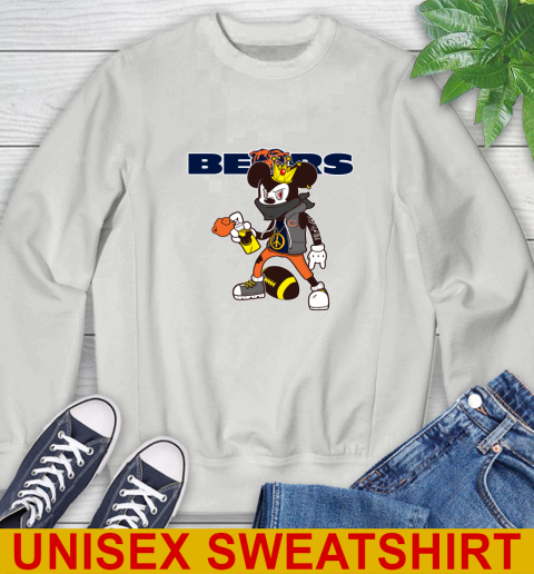 Chicago Bears NFL Football Mickey Peace Sign Sports Sweatshirt 5