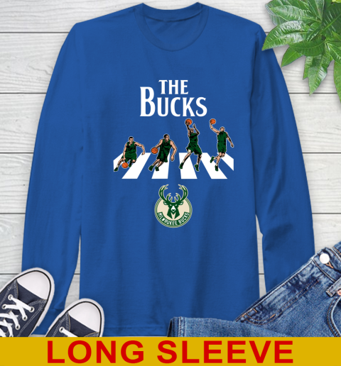 NBA Basketball Milwaukee Bucks The Beatles Rock Band Shirt Long Sleeve T-Shirt 11