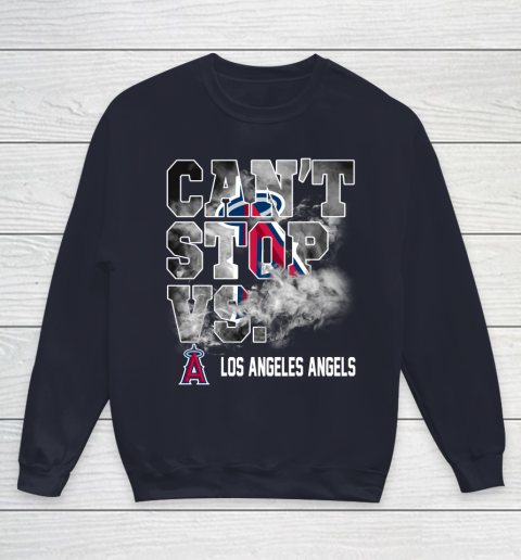 MLB Los Angeles Angels Baseball Can t Stop Vs Los Angeles Angels Youth Sweatshirt