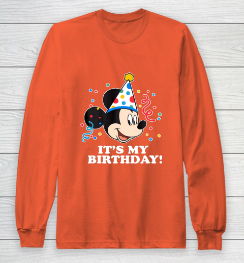 Disney Mickey Mouse Its My Birthday Long Sleeve T-Shirt 3