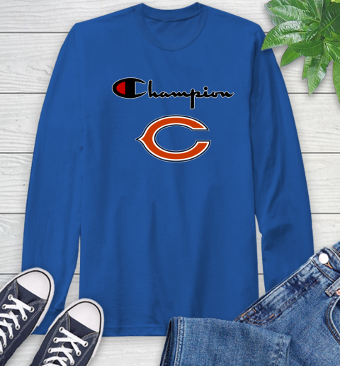 NFL Football Chicago Bears Champion Shirt Long Sleeve T-Shirt 7