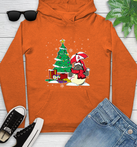 Cleveland Indians MLB Baseball Cute Tonari No Totoro Christmas Sports Youth Hoodie 4