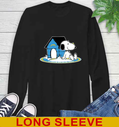 NFL Football Los Angeles Chargers Snoopy The Peanuts Movie Shirt Long Sleeve T-Shirt 2