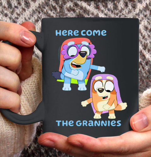Blueys Shirt Here Come The Grannies Ceramic Mug 11oz 2