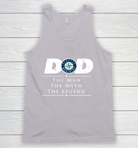 Seattle Mariners MLB Baseball Dad The Man The Myth The Legend Tank Top 3