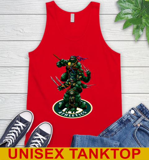 MLB Baseball Oakland Athletics Teenage Mutant Ninja Turtles Shirt Tank Top 6
