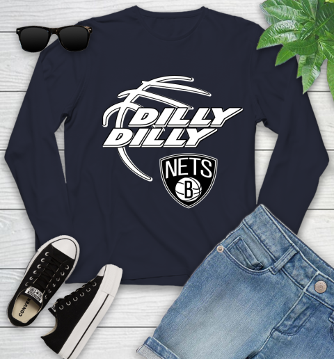 NBA Brooklyn Nets Dilly Dilly Basketball Sports Youth Long Sleeve 3
