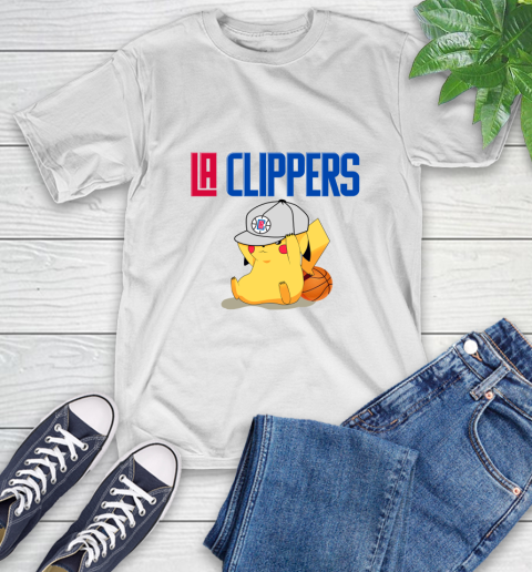 NBA Pikachu Basketball Sports Los Angeles Clippers T-Shirt