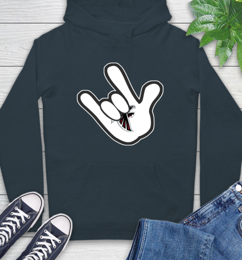 Atlanta Falcons NFL Football Mickey Rock Hand Disney Hoodie 7
