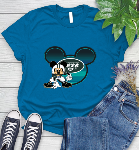 NFL New York Jets Mickey Mouse Disney Football T Shirt Women's T-Shirt 7