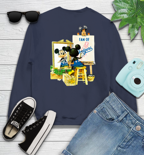 MLB Baseball Los Angeles Dodgers Mickey Drawing Shirt 26