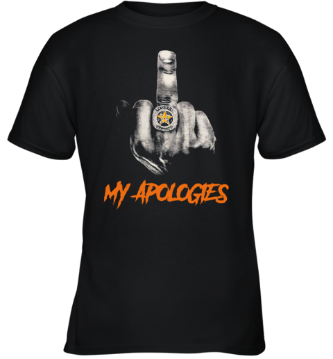Houston Astros My Apologies Middle Finger Youth T-Shirt