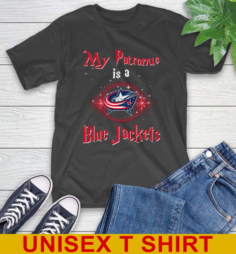 NHL Hockey Harry Potter My Patronus Is A Columbus Blue Jackets T-Shirt
