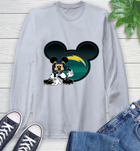 NFL Los Angeles Chargers Mickey Mouse Disney Football T Shirt Long Sleeve T-Shirt 6