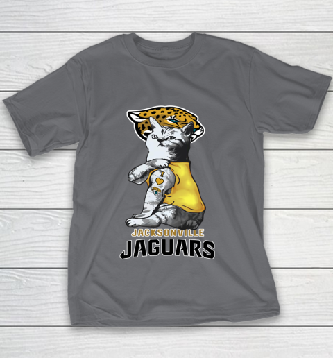NFL Football My Cat Loves Jacksonville Jaguars Youth T-Shirt 5