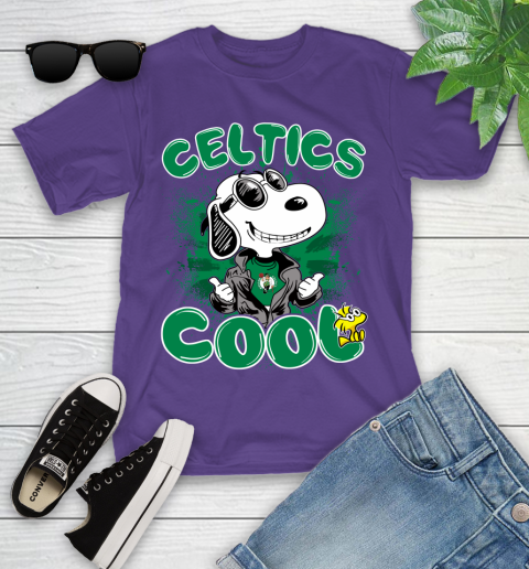 NBA Basketball Boston Celtics Cool Snoopy Shirt Youth T-Shirt 4 NBA Basketball Boston Celtics Cool Snoopy Shirt Youth T-Shirt - Image 4