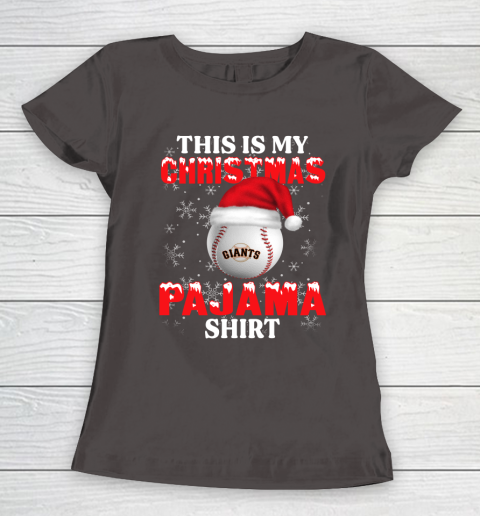 San Francisco Giants This Is My Christmas Pajama Shirt MLB Women's T-Shirt 7