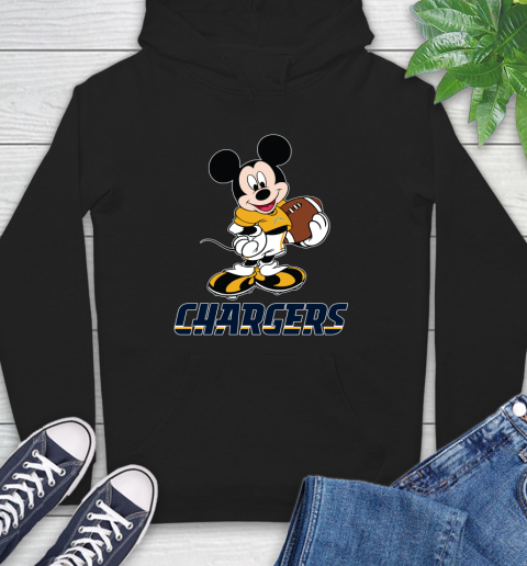 NFL Football Los Angeles Chargers Cheerful Mickey Mouse Shirt Hoodie