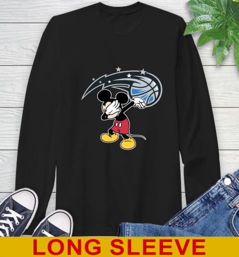 Orlando Magic NBA Basketball Dabbing Mickey Disney Sports Long Sleeve T-Shirt 2