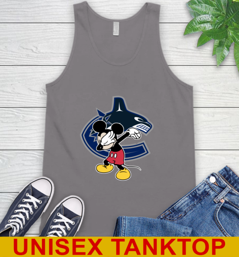Vancouver Canucks NHL Hockey Dabbing Mickey Disney Sports Tank Top 7