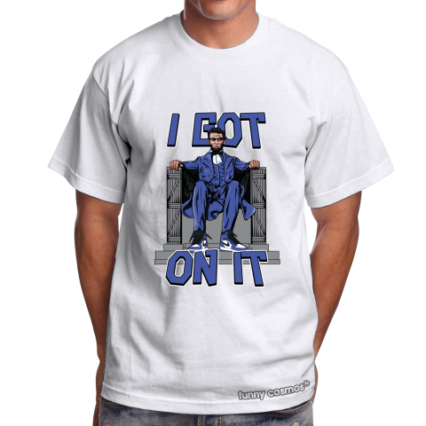 Air Jordan 1 Game Royal Matching Sneaker Shirt I Got On It Royal Black And White Sneaker Shirt