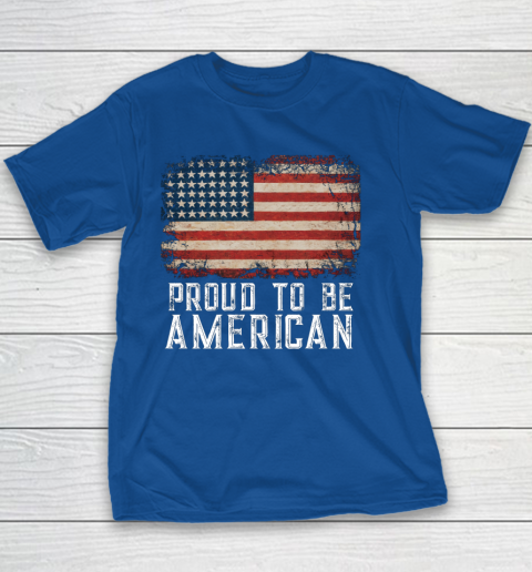 Proud American Patriotic USA Flag Youth T-Shirt 6